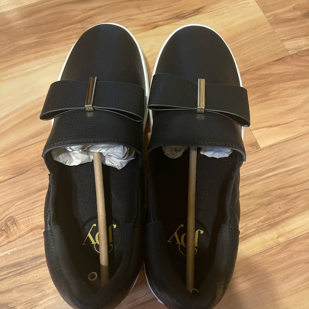 NEW IN BOX - brand JOY 
Black Sneakers Slip-On Comfort